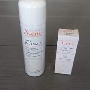 Avene Eau Thermale Thermal Spring Water/ Cicalfate+ Cream Skincare Trial Set